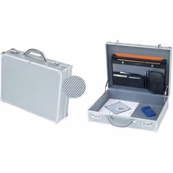 Attaché-case - ALUMAXX - OCTAN - Aluminium - Argent - Poche amovible
