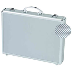 Attaché-case en aluminium - ALUMAXX - MINOR - Léger - 2 compartiments A4 - Argenté