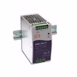MEAN WELL WDR-240-24, 240 W, 180 - 550 V, 47 - 63 Hz, 18 ms, 91%, Surtension, Surchauffe, Surcharge, Court-circuit