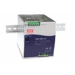 MEAN WELL TDR-960-24 unité d'alimentation d'énergie 960 W Bleu, Métallique