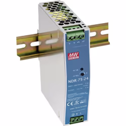 description Bloc d'alimentation monophasé à découpage et à cadence primaire pour montage sur rail DIN en boîtier métallique S ...