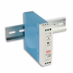 MEAN WELL MDR-20-12, 20 W, 85 - 264 V, 47 - 63 Hz, 0.35 - 0.55 A, 50 ms, 80%