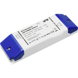 SLT100-12VL-E Transformateur pour led à tension constante 100 w 0 - 8.33 a 12 v/dc non dimmable, homologué pour les meubles, protec X187511 - Self