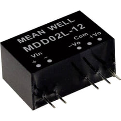 Mean Well - Module convertisseur cc/cc MDD02N-05 Nbr. de sorties: 2 x 200 mA 2 w 1 pc(s)