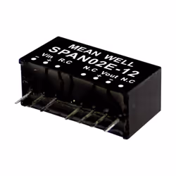 description Avec l'introduction des convertisseurs DC/DC régulés, SPAN02 (Single Output) Mean Well offre une affectation stan ...
