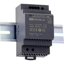 Mean Well - DDR-60G-12 Convertisseur cc/cc pour rail (din) 12 v/dc 5 a 60 w Nbr. de sorties:1 x Contenu 1 pc(s)