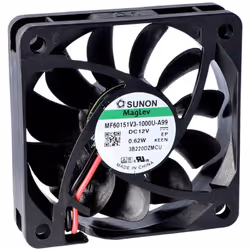 fabricant et numéro du fabricant SunonMF60151V1-1000U-A99 données techniques Bruit généré (max.): 34.2 dB Consommation électr ...