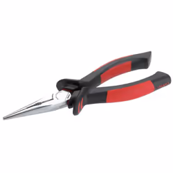Cimco 10 0214, Pince à long bec, Résistant aux chocs, Plastique PU, Acier, Plastique, Noir, Rouge, 160 mm