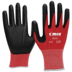 Cimco Grip Flex schwarz/rot 141231 Tricot Gants de travail Taille: 10 XL EN 388 1 paire(s)