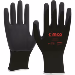 Informations techniques Couleur : noir Matériau (paume) : Polyuréthane Spécificités des gants : avec manchette Taille : 11, X ...
