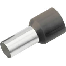 Cimco - 187228 Embout simple d'extrémité de câble 6 mm² partiellement isolé noir 100 pc(s)