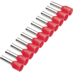 187502 Embout simple d'extrémité de câble 1 mm² partiellement isolé rouge 500 pc(s) Y018393 - Cimco