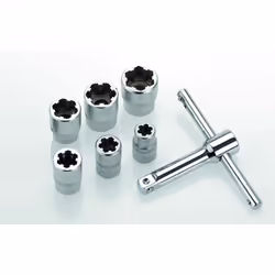 Cimco 113160, Ensemble de douilles, 3/8", Métrique, 6 tête(s), 8,10,11,13,15,17 mm, Sulfate de chondroïtine