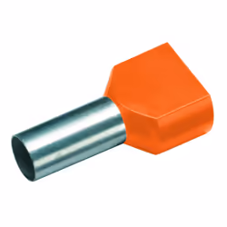 Cimco 182430, Embouts de fil, Étain, Droit, Métallique, Orange, Cuivre, 0,5 mm²