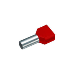 Cimco - embout double dextrémité de câble 18 2440 1.50 MM² x 8 mm partiellement isolé rouge 100 pc(s)