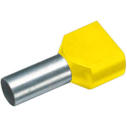 Embout double d'extrémité de câble Cimco 18 2480 6 mm² x 14 mm partiellement isolé jaune 100 pc(s)