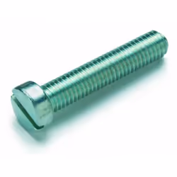 Cimco 190832, Boulon, Acier galvanisé, M4, Filetage complet, Tête cylindrique, Fente