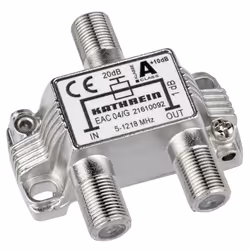 Kathrein EAC 04/G, 75 Ohm, 5 - 1218 MHz, Argent, Zinc, F, 51,6 mm