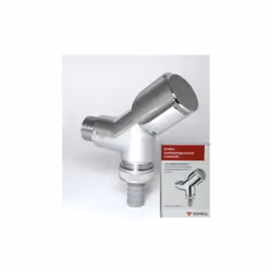Soupape à tête inclinée COMFORT de SCHELL Avec clapet anti-retour - 1/2'' - Chromé