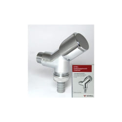 033860699 soupape à tête inclinée comfort avec clapet anti-retour chromé 1/2'' - Schell