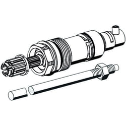 Schell - Tête incl.tige polar ii polar ii avec broche 177,5 mm, avec aide à la coupe