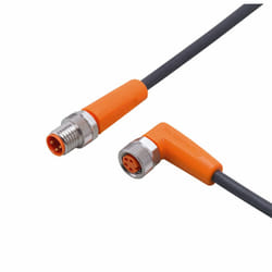 ifm electronic EVC277 câble électrique Noir, Orange 1 m M12