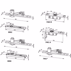 Le pivot supérieur de Dorma est adapté pour être utilisé conjointement avec les pivots BTS. Cette compatibilité assure une in ...