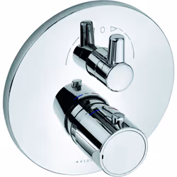 KLUDI ZENTA SL 1 x robinetterie thermostatique encastrée pour remplissage de baignoire et douche Set de montage fin avec unit ...
