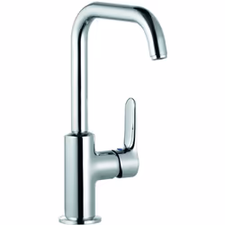 KLUDI OBJEKTA 1 x Mitigeur monocommande pour lavabo DN 15 Levier fermé Garniture d'écoulement G 1 1/4 Montage monotrou Hauteu ...