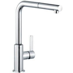 Kludi - L-ine s - Mitigeur d'évier avec douchette extractible, chrome 408510575