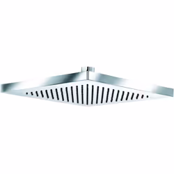 KLUDI A-QA 1x douche de tête DN 15 250 x 250 mm avec jet volumétrique débit 9 l/min à 3 bar avec nettoyage rapide du calcaire ...