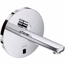 Mitigeur de lavabo électronique Zenta tête rosace circulaire alimentation par adaptateur secteur 230 V ou pile lithium 6 V CR ...