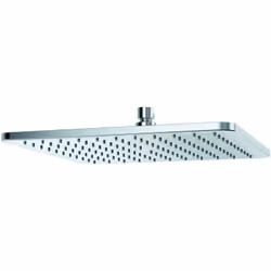 KLUDI A-QA 1x douche de tête DN 15 300 x 300 mm Soft-edge douche de tête en métal avec jet volumétrique débit 14 l/min à 3 ba ...