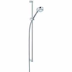 Set de douche, 3 jets, sans mitigeur conception chrome longueur de la barre de douche 900 mm diamètre de la barre Ø 23 mm ave ...