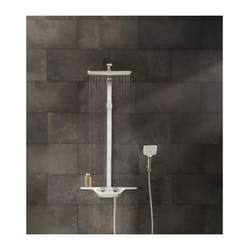 Kludi Système de douche 8020091-00 blanc / chromé , avec tête et douchette