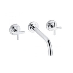 Nova Fonte - Mitigeur de lavabo encastré, 3 trous, chrome 201460520 - Kludi