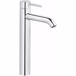 Mitigeur de lavabo sans vidage finitionchromée levier fermé montage monotrou hauteur du mitigeur 325 mm longueur du bec 170 m ...