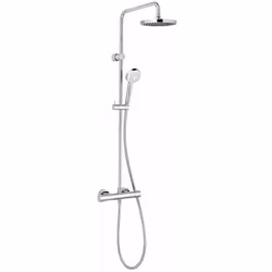 Thermostat Dual Shower System L’ensemble contient douche de tête et douche à main, curseur, barre et flexible commande de tem ...