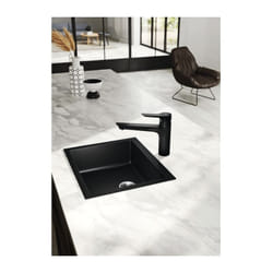 Mitigeur de cuisine Kludi Mix 329043975 levier fermé, bec pivotant, noir mat