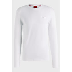 HUGO 50466159_100_XL chemise et haut Tee-shirt Encolure torsadée Manches longues Coton
