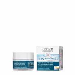 Lavera Basis Sensitiv Anti-Ageing Night Cream Q10, Crème de nuit, Femmes, Crème anti-âge, Decollete, Visage, Cou, Anti-âge, A ...