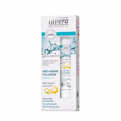 Lavera Basis Sensitiv Contour Des Yeux Anti-rides Q10 15 ml, Crème pour les yeux, Femmes, Peau sensible, Anti-âge, Anti-rides ...