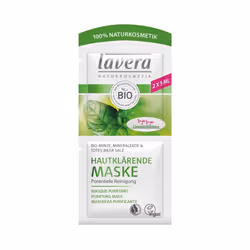 Lavera 651217, Femmes, Peau grasse, Clarté, Nettoyant, Rafraîchissant, Crème, 10 ml, Menthe, Sel de mer