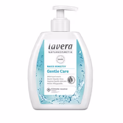 Lavera Basis Sensitiv Gentle Care, Mains, Savon liquide, Flacon pompe, Aloe vera, Camomille, Water (Aqua), Glycerin, Sodium C ...