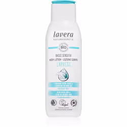 Le lait corporel Lavera Basis Sensitiv offre à votre peau l’hydratation nécessaire et la rend très soyeuse.