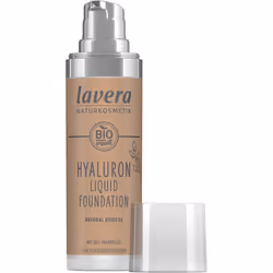 Lavera Hyaluron Liquid Foundation, Flacon pompe, Crème, Tous types de peau, Hydratant, Beige, Natural Beige