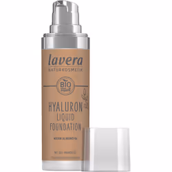 Lavera Hyaluron Liquid Foundation, Flacon pompe, Crème, Tous types de peau, Hydratant, Beige, Warm Almond