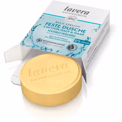 Lavera Feste Dusche 2 in 1 Basis Sensitiv Hydro Feeling 50 g Shampoing solide Non-professionnel Unisexe