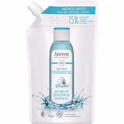Lavera Refill Bag basis sensitiv Body Wash 2in1, Gel douche, 500 ml, Adultes, Unisexe, Corps et cheveux, Peau sèche, Peau sen ...