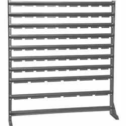 Rayonnage pour petites pièces, largeur 1020 mm, sans bacs à bec, h x p 1110 x 235 mm. Produit livré = démonté. Type de rayonn ...
